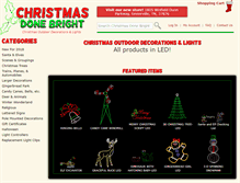 Tablet Screenshot of christmasdonebright.com